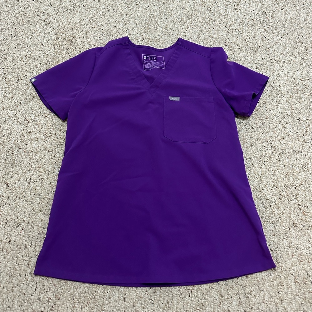 #1 Figs Purple Catarina Top